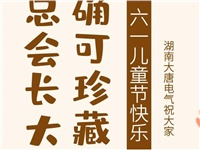 湖南大唐電氣祝大家六一快樂！